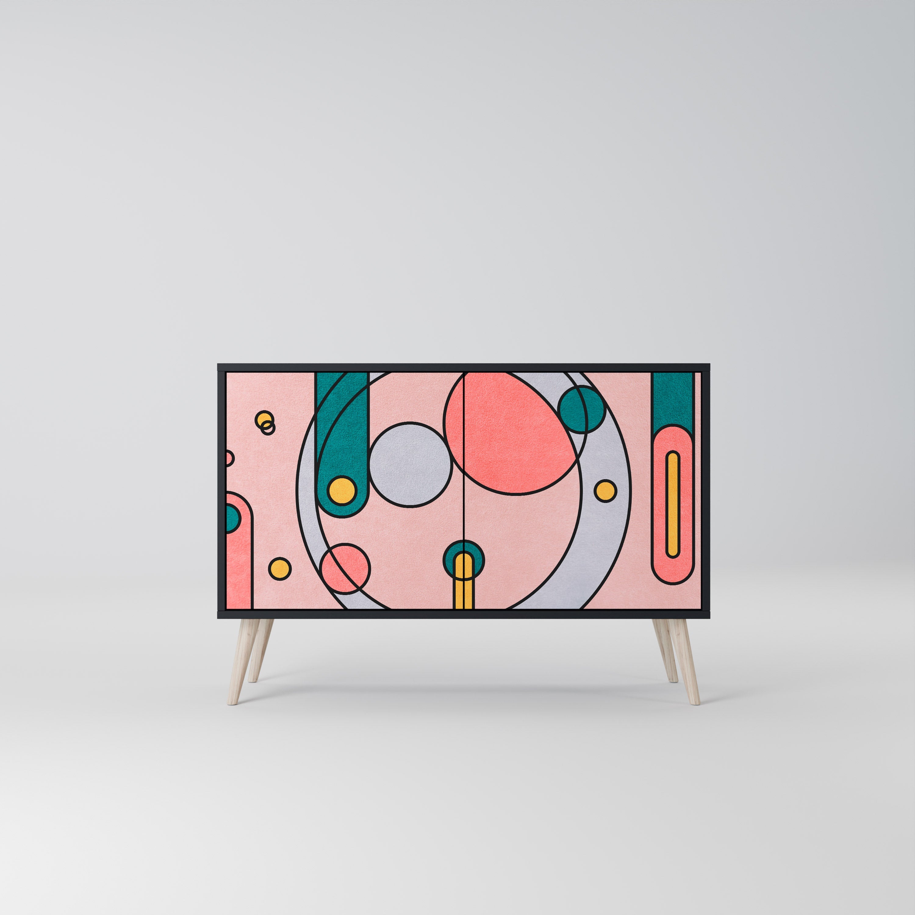 GOSSAMER ECHOES 2-Door Sideboard in Black Finish