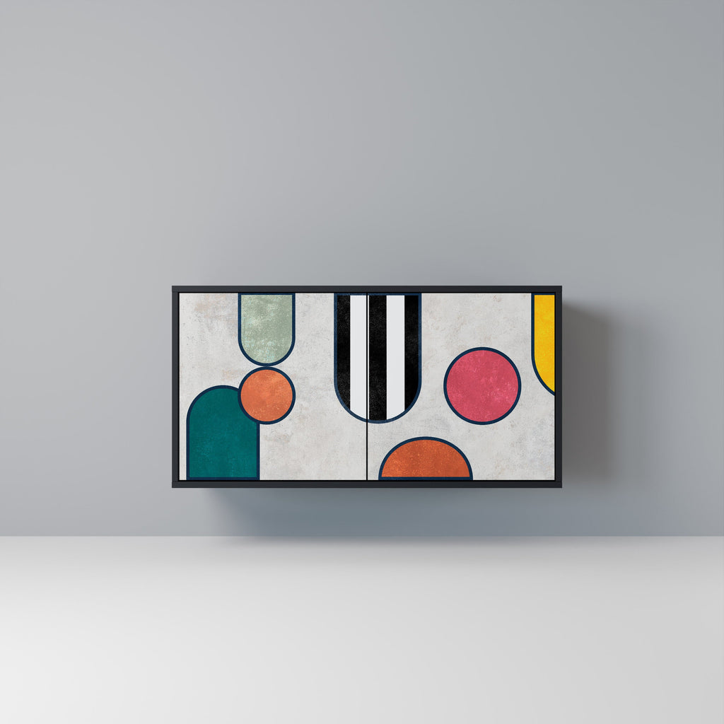 COOL STORY 2-Door Sideboard in Black Finish