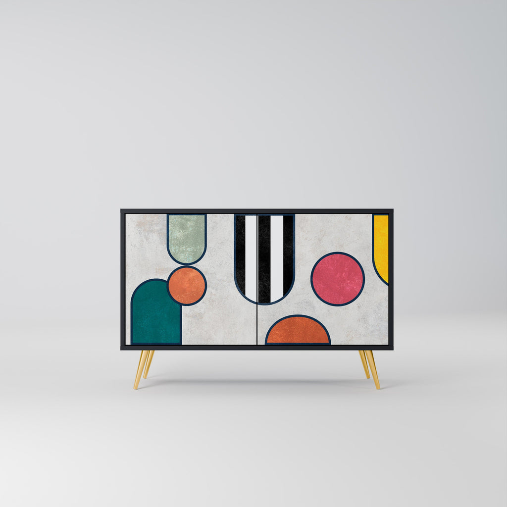 COOL STORY 2-Door Sideboard in Black Finish