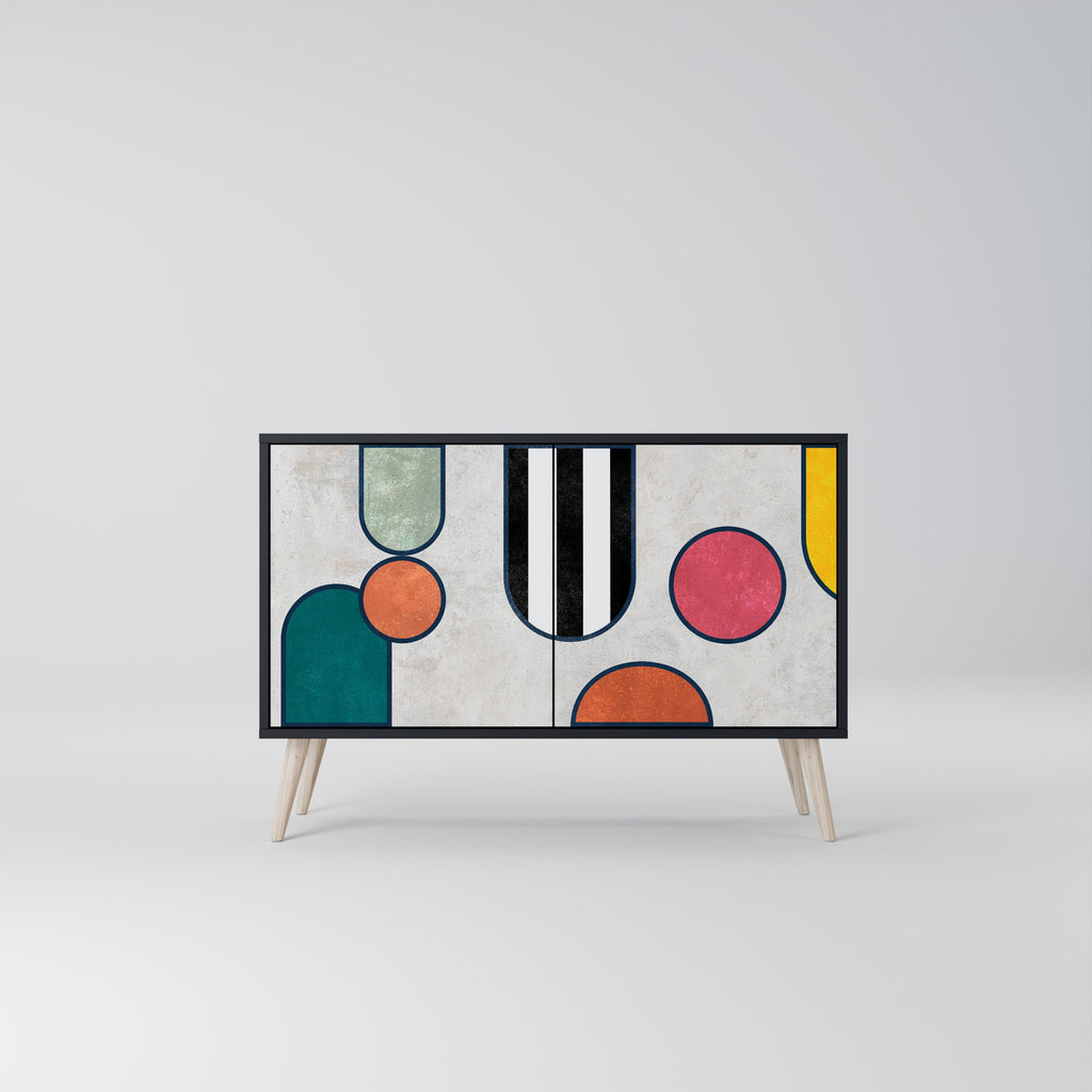 COOL STORY 2-Door Sideboard in Black Finish