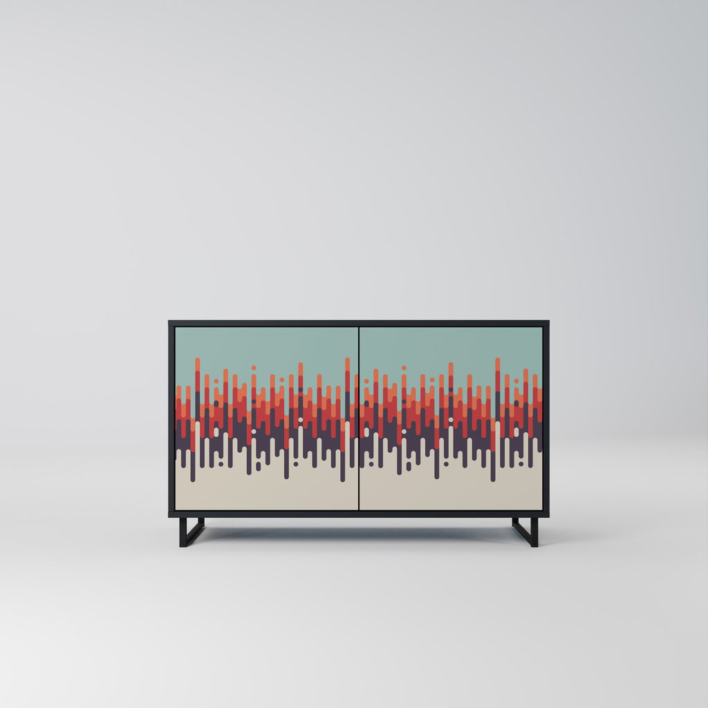 CHROMA CONTOURS 2-Door Sideboard in Black Finish