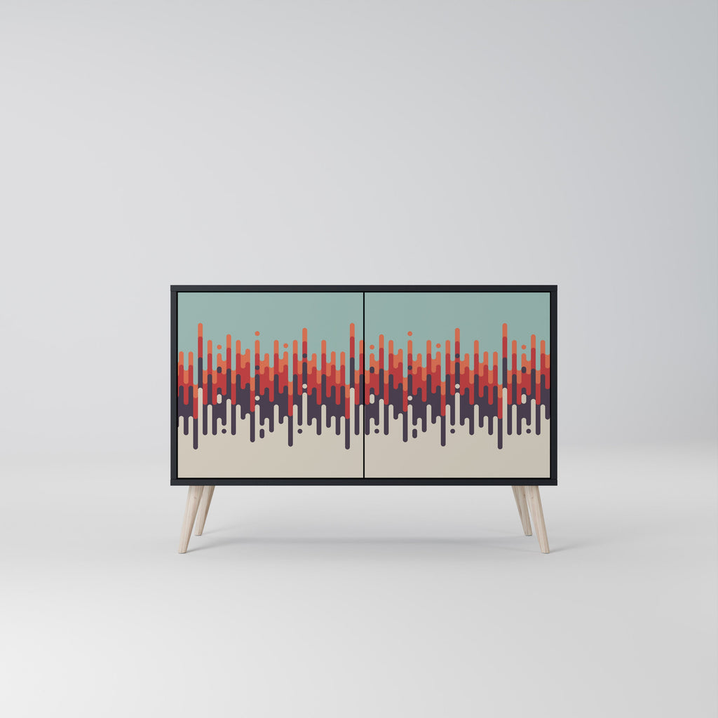 CHROMA CONTOURS 2-Door Sideboard in Black Finish