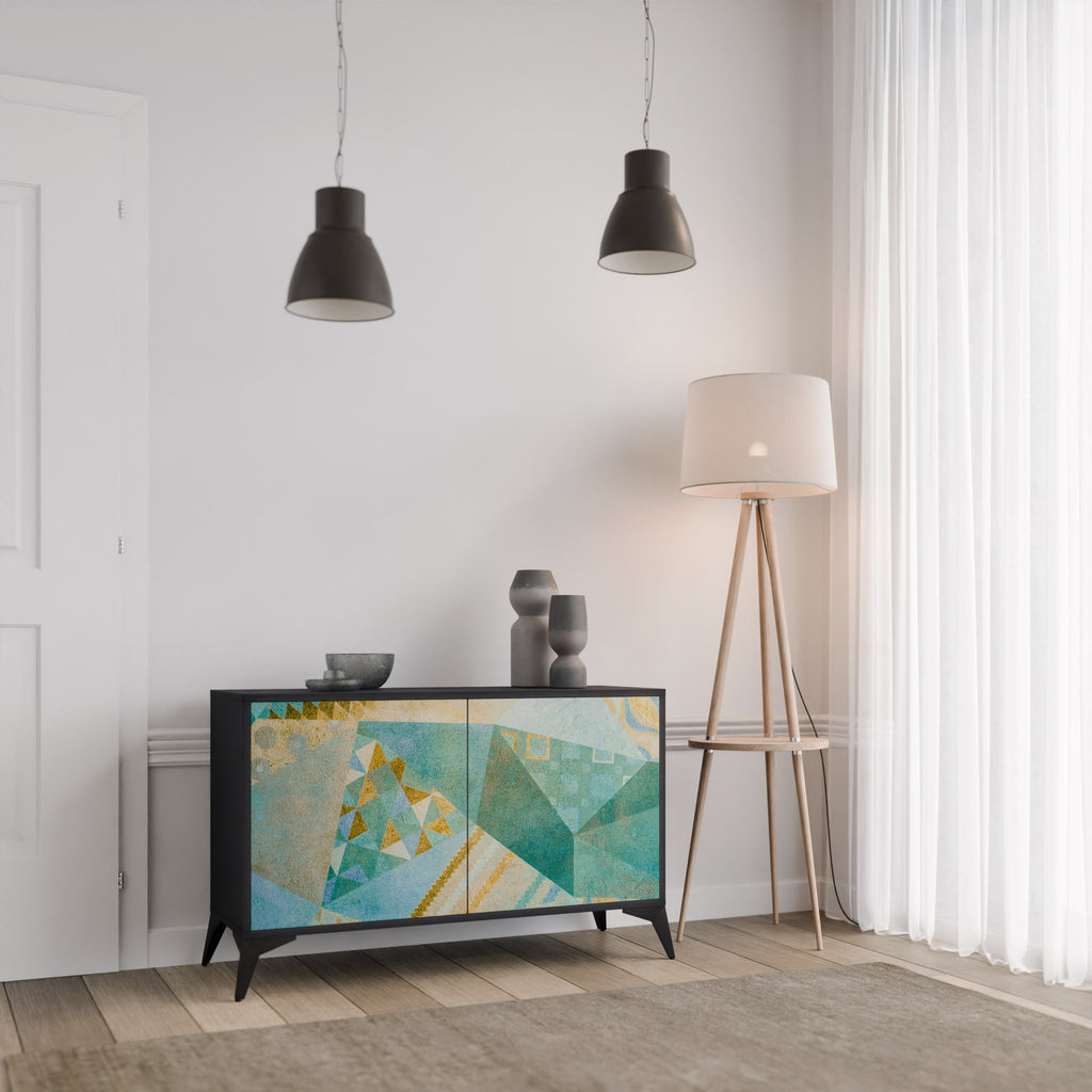 SPECTRUM SPLENDOR 2-Door Sideboard in Black Finish