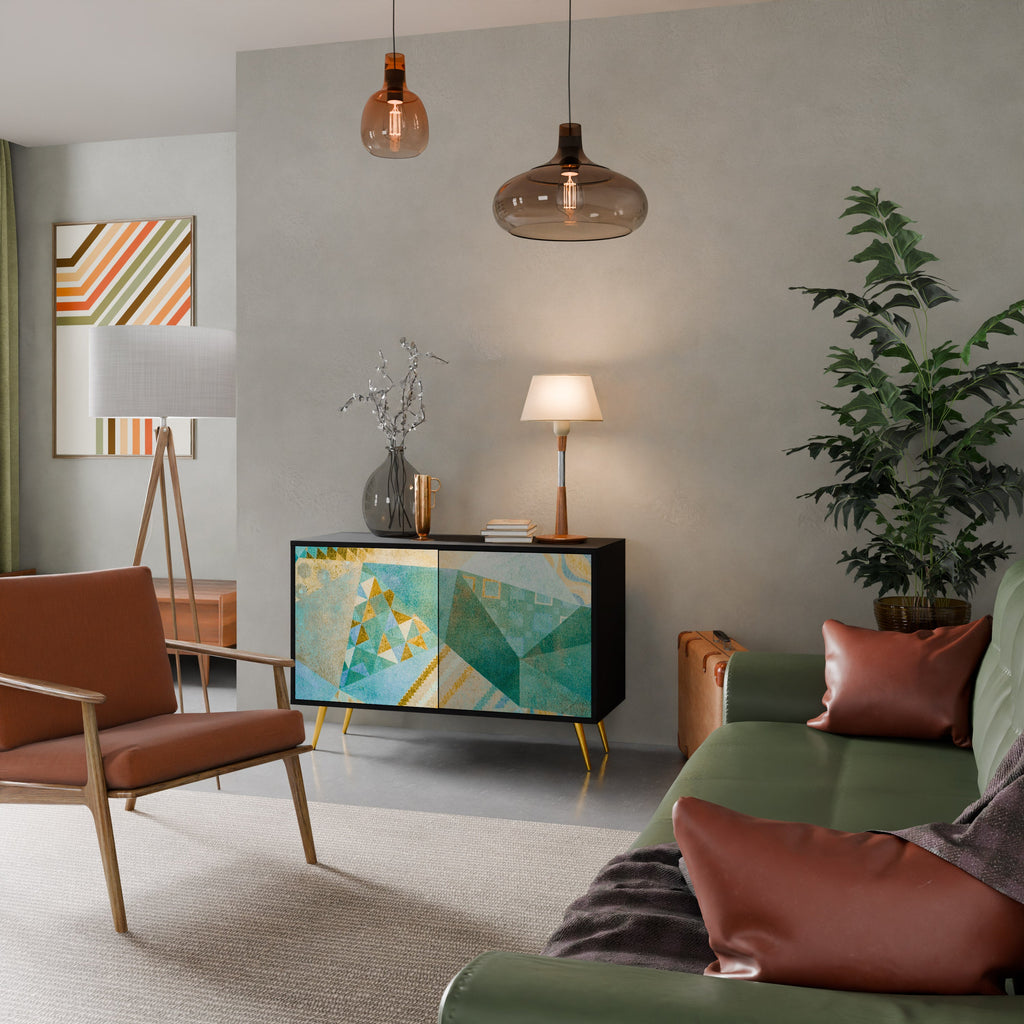 SPECTRUM SPLENDOR 2-Door Sideboard in Black Finish