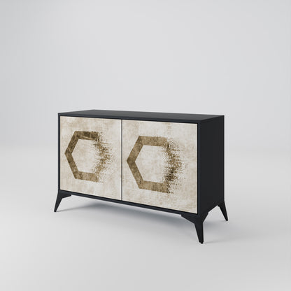 HEXAGONAL SHAPES 2-Door Sideboard