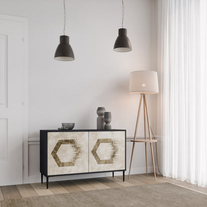 HEXAGONAL SHAPES 2-Door Sideboard