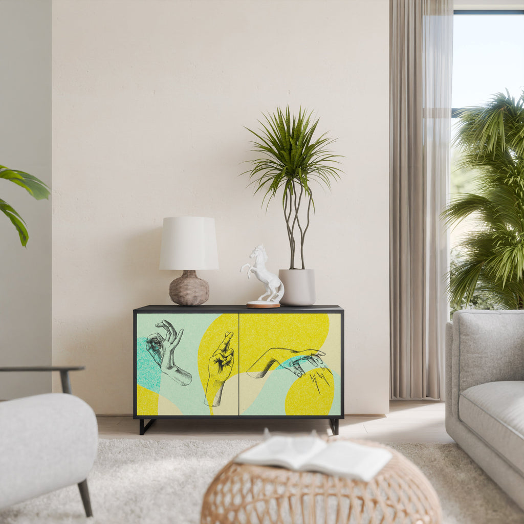 BODY LANGUAGE 2-Door Sideboard in Black Finish