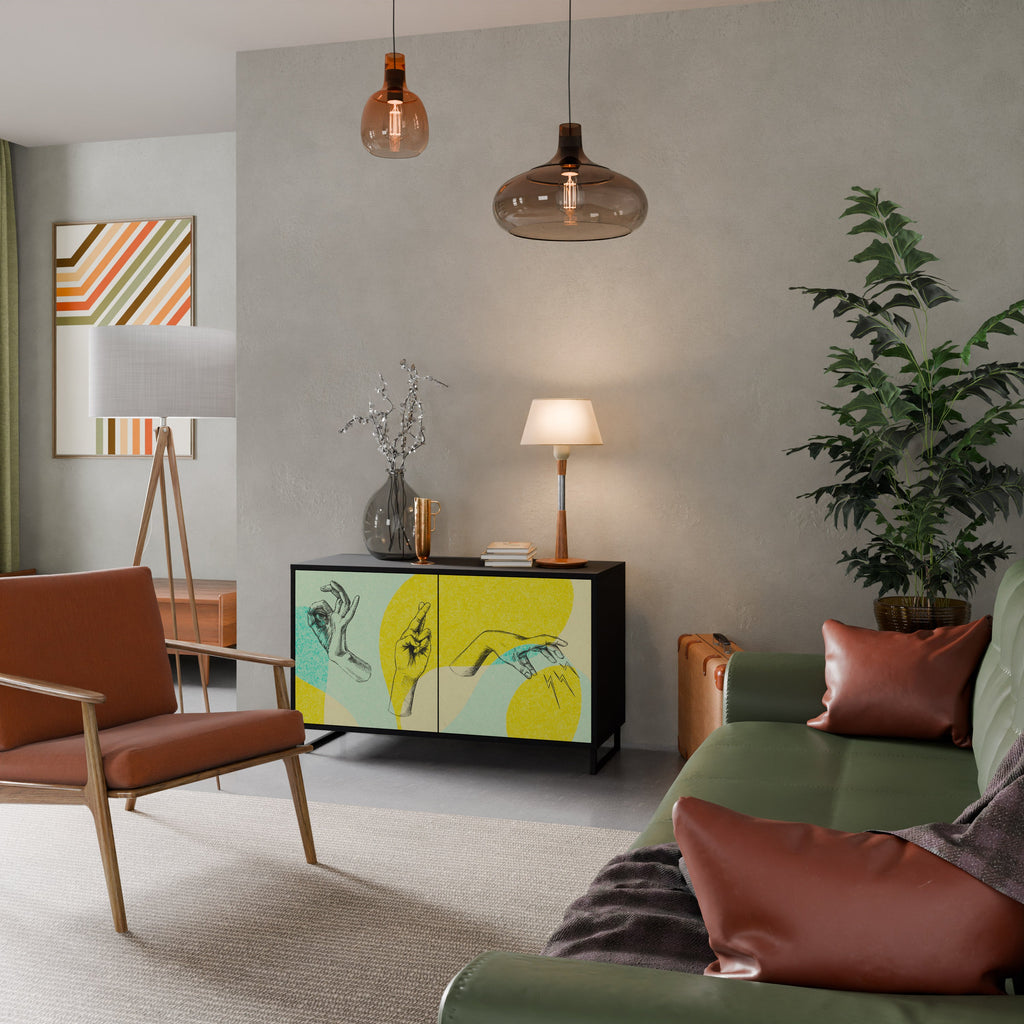 BODY LANGUAGE 2-Door Sideboard in Black Finish