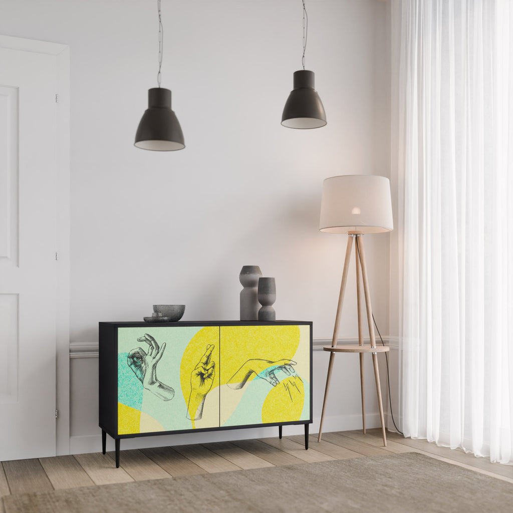 BODY LANGUAGE 2-Door Sideboard in Black Finish