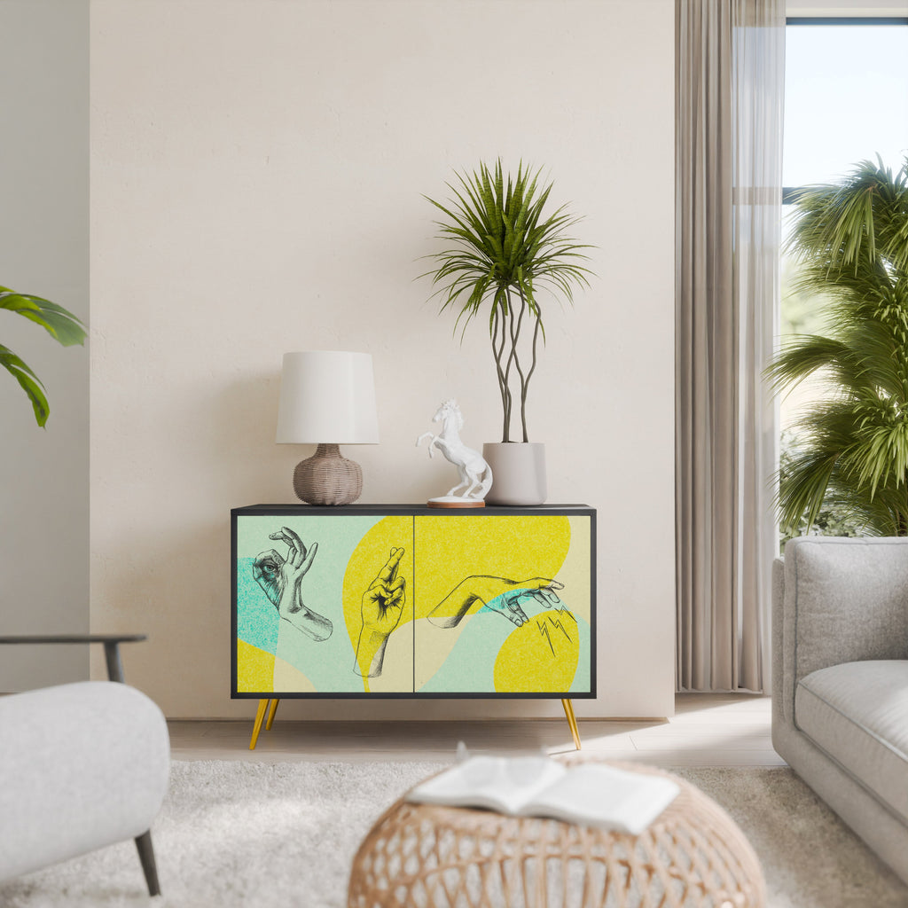 BODY LANGUAGE 2-Door Sideboard in Black Finish