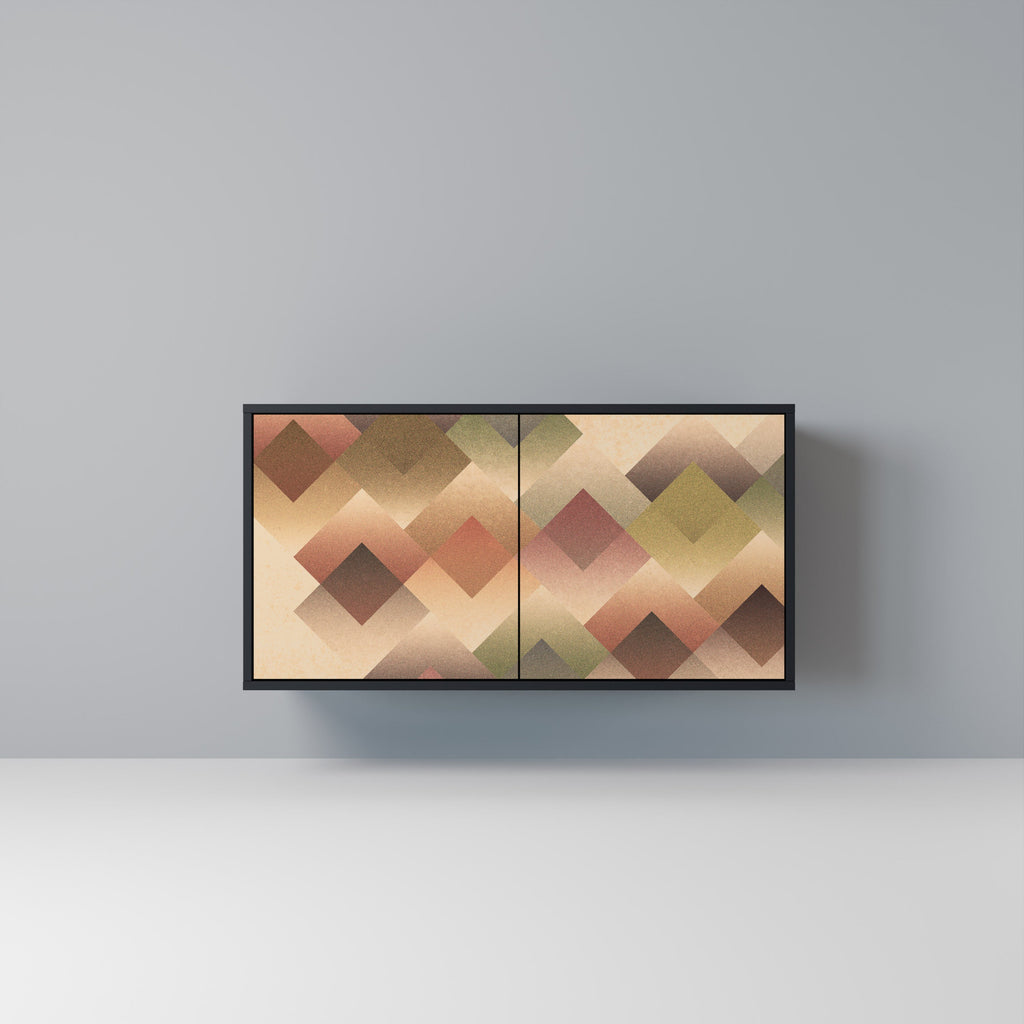 GEOMETRIC FUSION 2-Door Sideboard in Black Finish