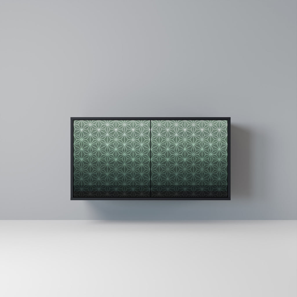 ORNAMENTAL GLIMMER 2-Door Sideboard in Black Finish