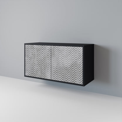 CONCRETE ZIG ZAG 2-Door Sideboard