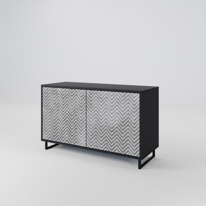 CONCRETE ZIG ZAG 2-Door Sideboard