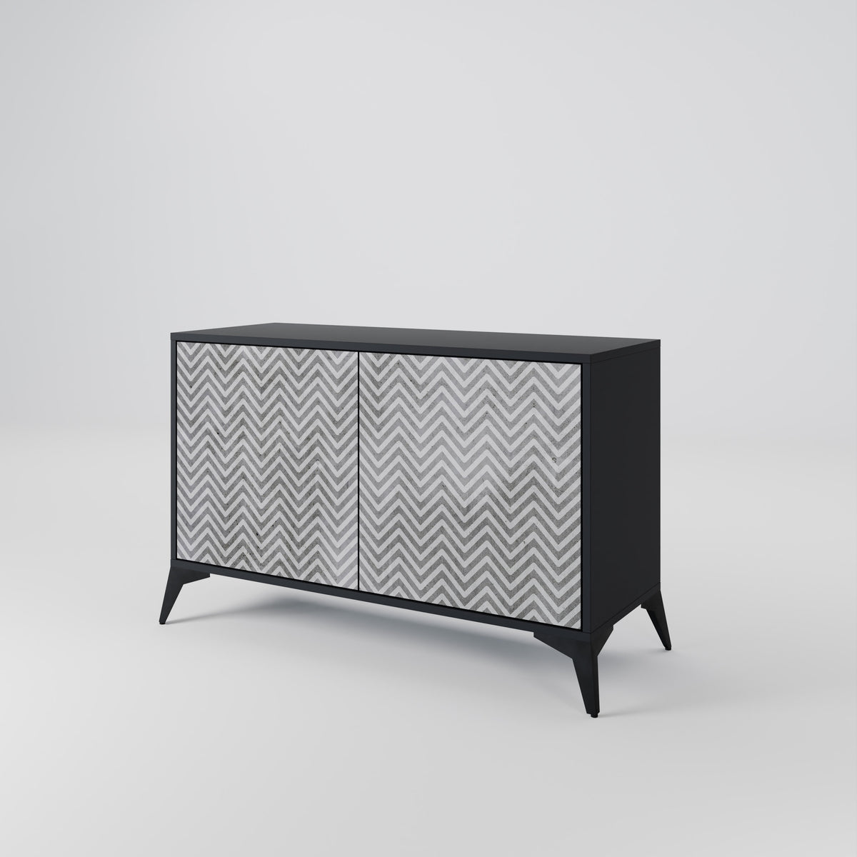 CONCRETE ZIG ZAG 2-Door Sideboard