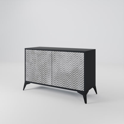 CONCRETE ZIG ZAG 2-Door Sideboard