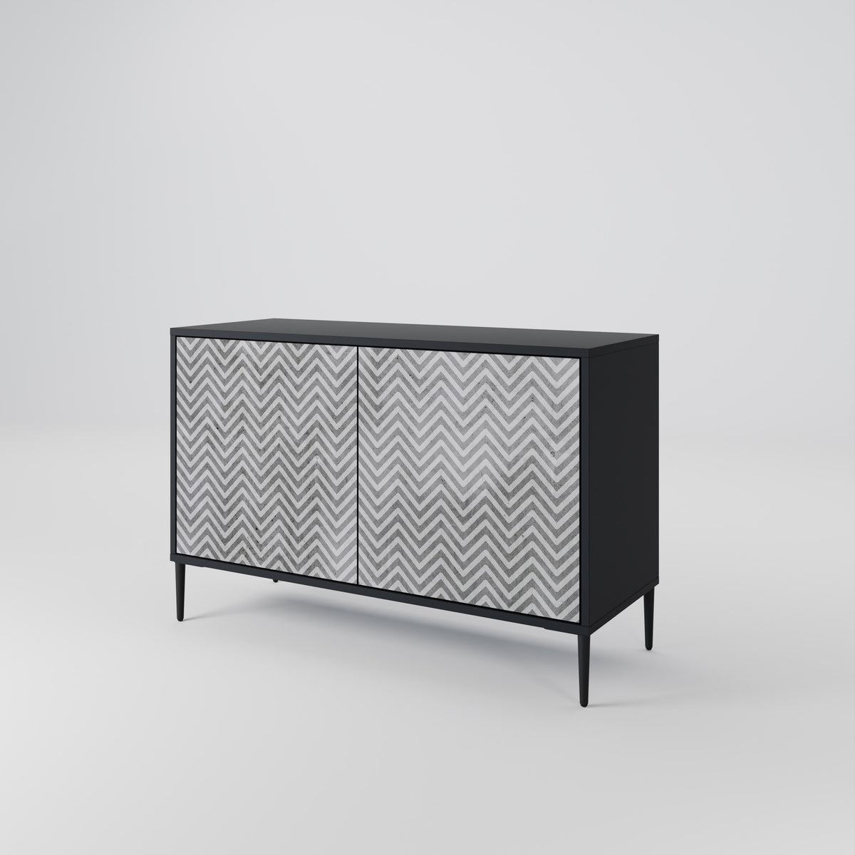 CONCRETE ZIG ZAG 2-Door Sideboard