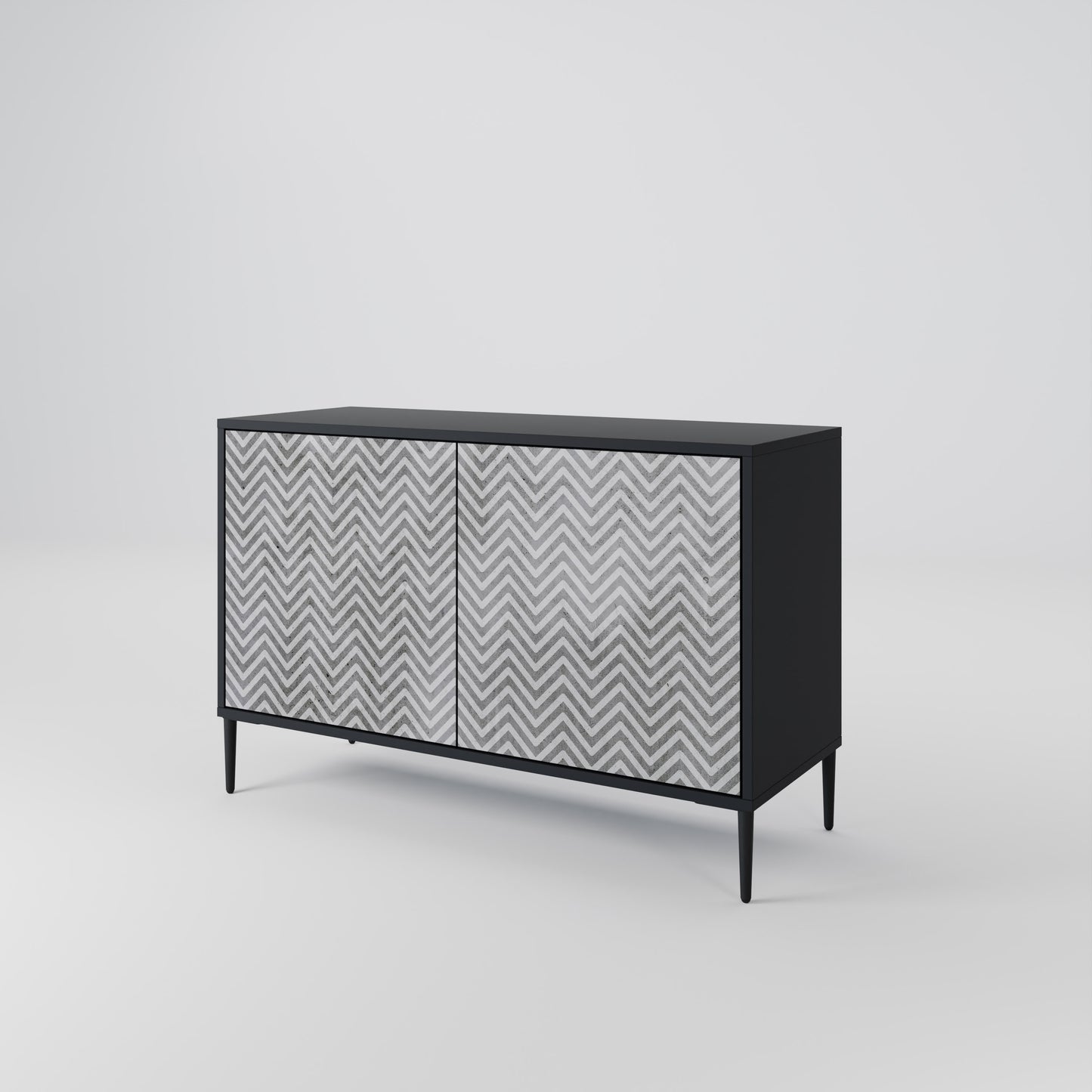 CONCRETE ZIG ZAG 2-Door Sideboard