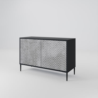 CONCRETE ZIG ZAG 2-Door Sideboard
