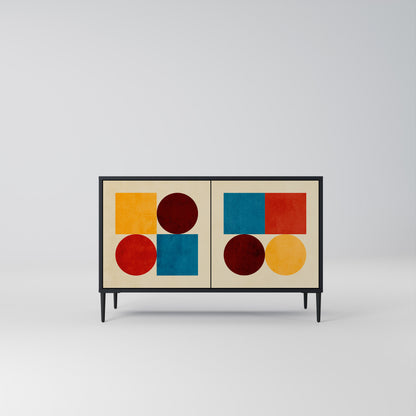 GEOMETRIC PUZZLE 2-Door Sideboard