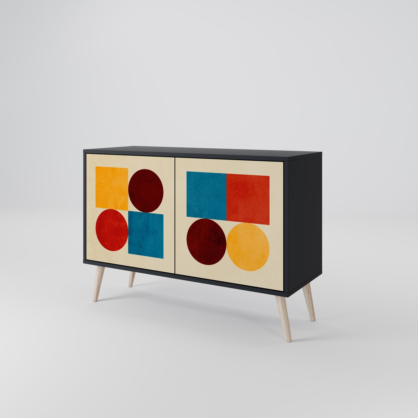 GEOMETRIC PUZZLE 2-Door Sideboard