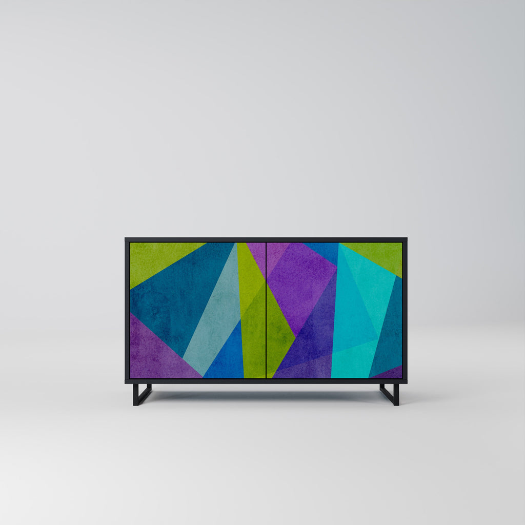 COLD SHOWCASE 2-Door Sideboard in Black Finish