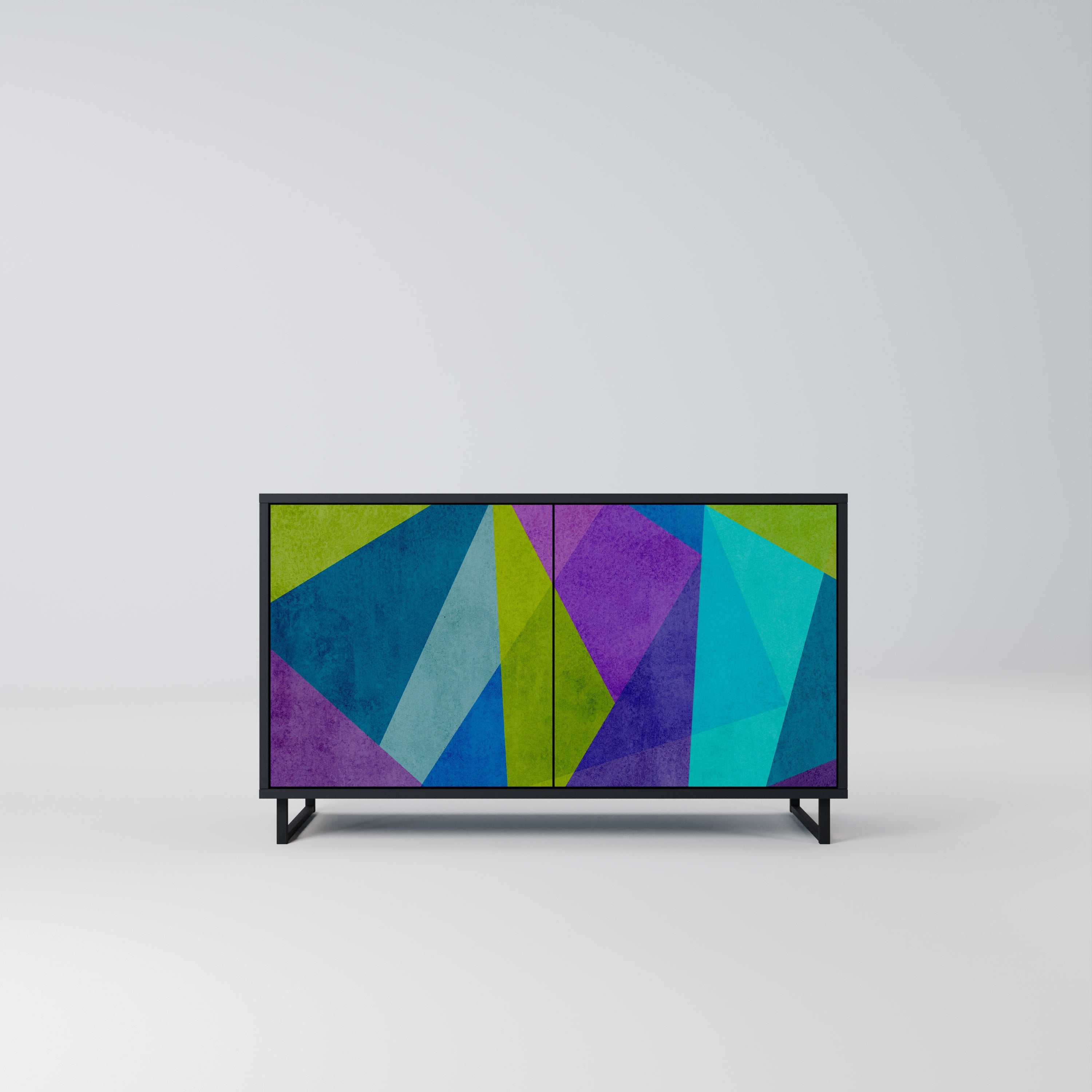 COLD SHOWCASE 2-Door Sideboard in Black Finish