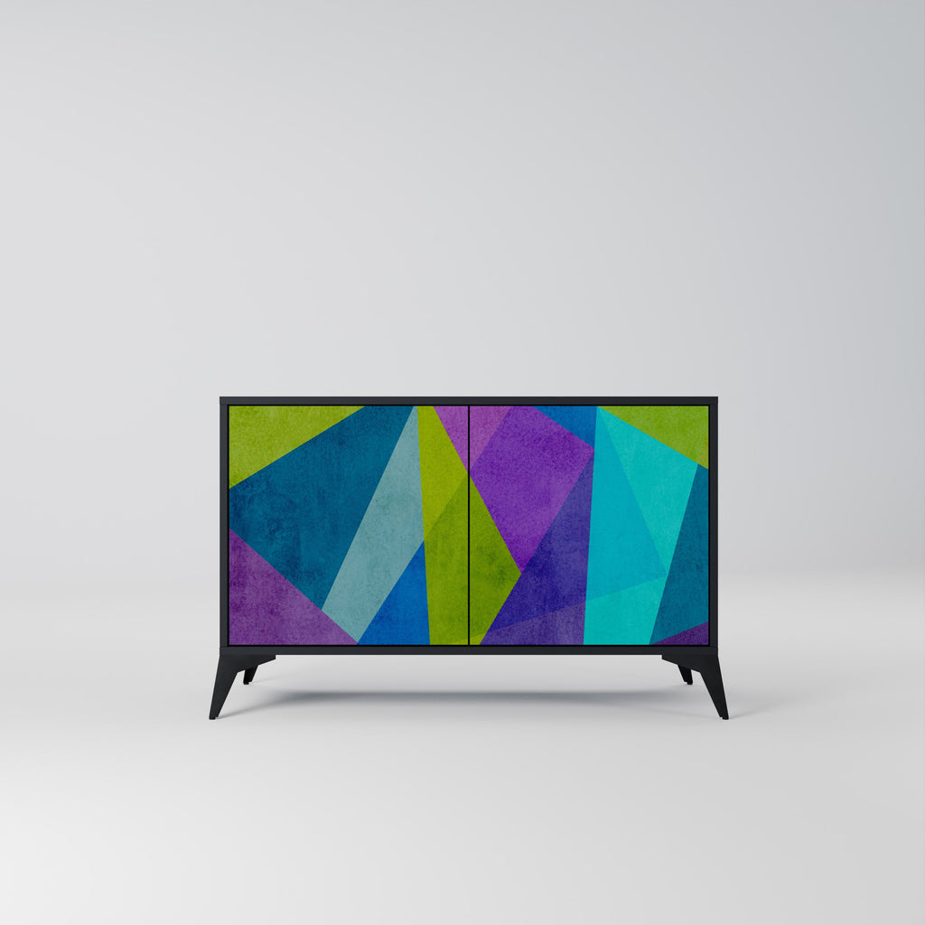 COLD SHOWCASE 2-Door Sideboard in Black Finish