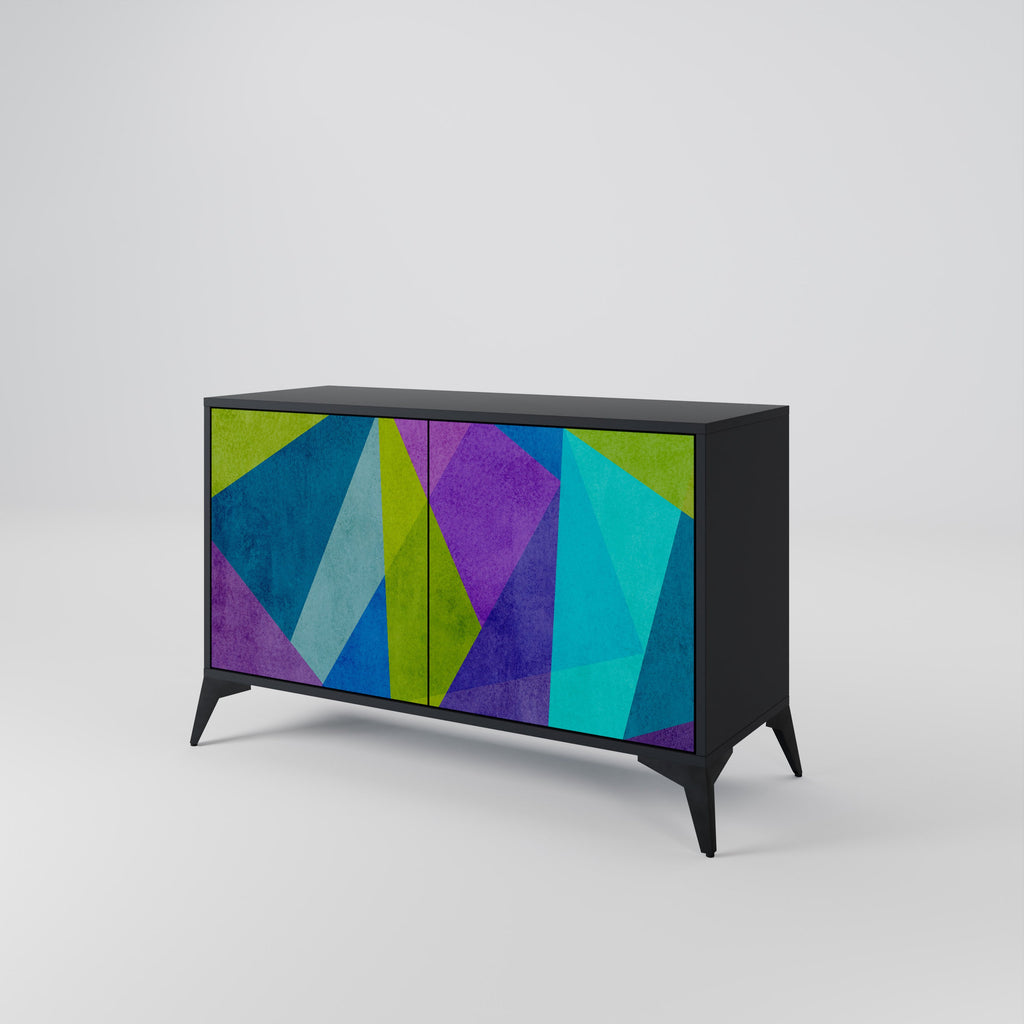 COLD SHOWCASE 2-Door Sideboard in Black Finish