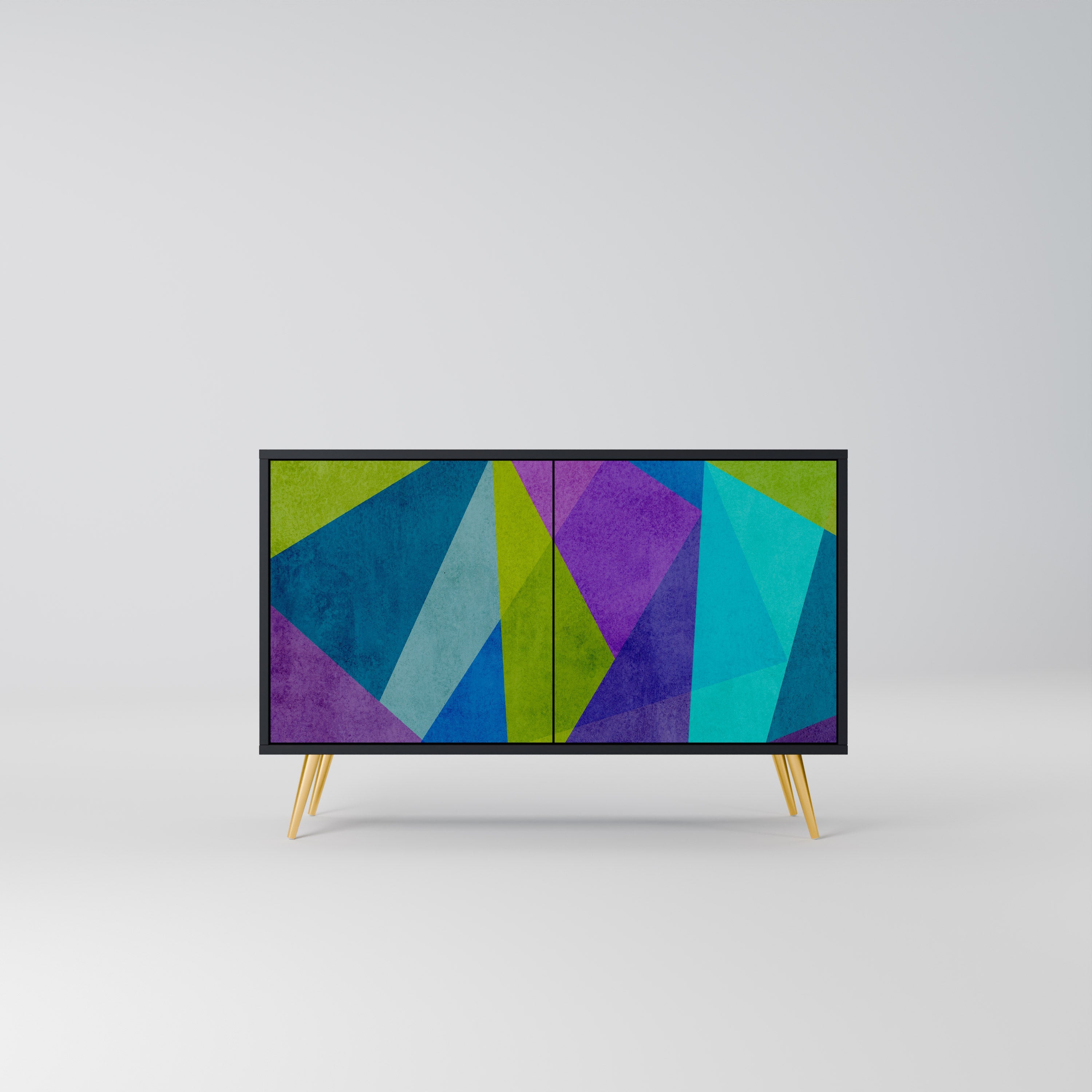 COLD SHOWCASE 2-Door Sideboard in Black Finish