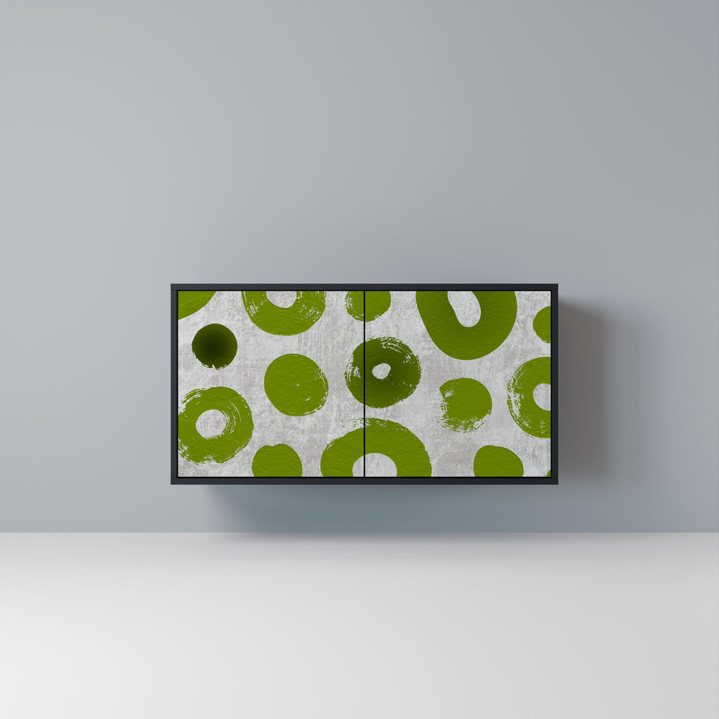 GREEN RHAPSODY 2-Door Sideboard in Black Finish