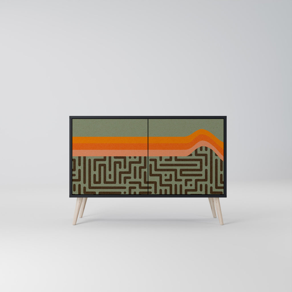 SIMPLE SOLUTIONS 2-Door Sideboard in Black Finish