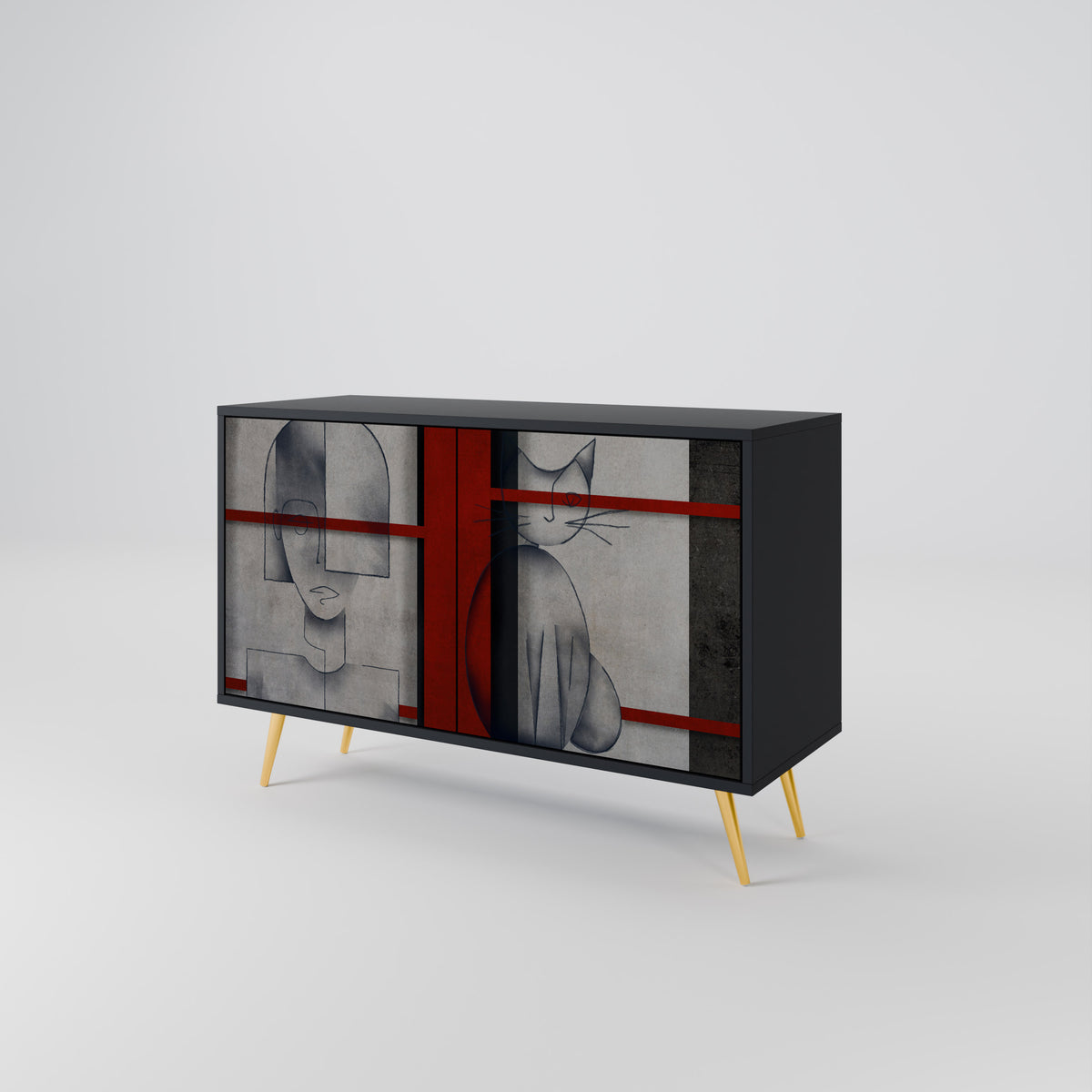 GRAY FIGURES 2-Door Sideboard