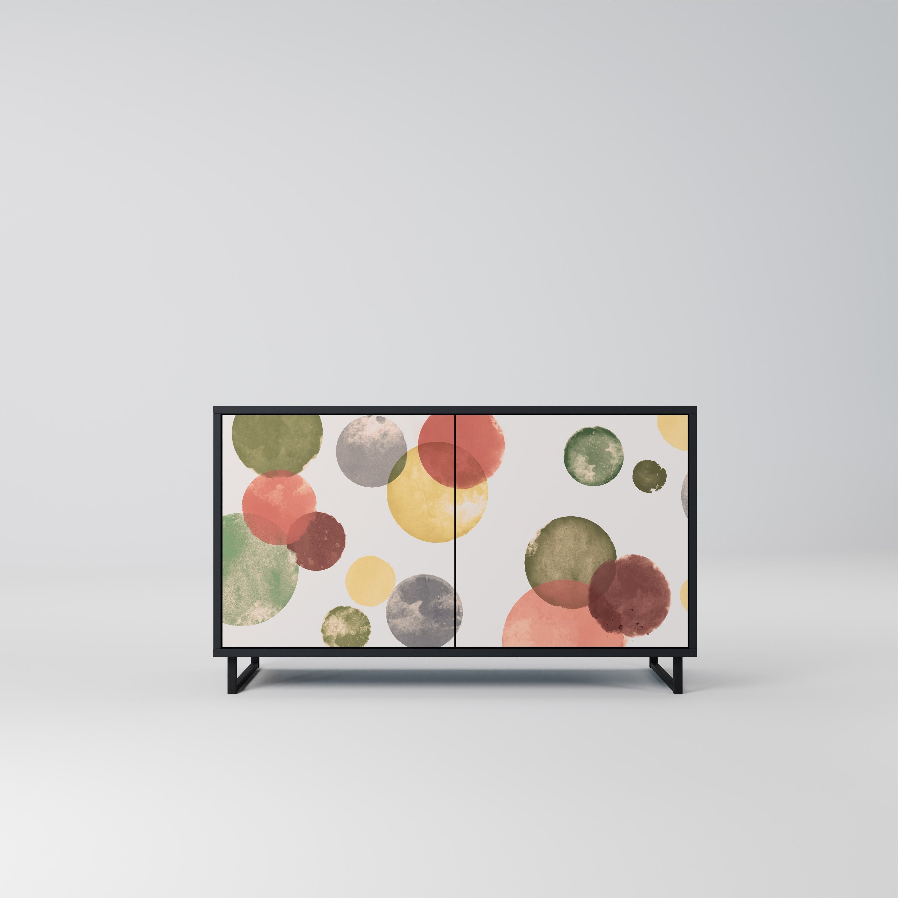 FLEETING HAPPINESS 2-Door Sideboard in Black Finish