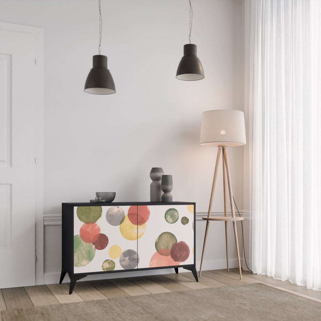 FLEETING HAPPINESS 2-Door Sideboard in Black Finish