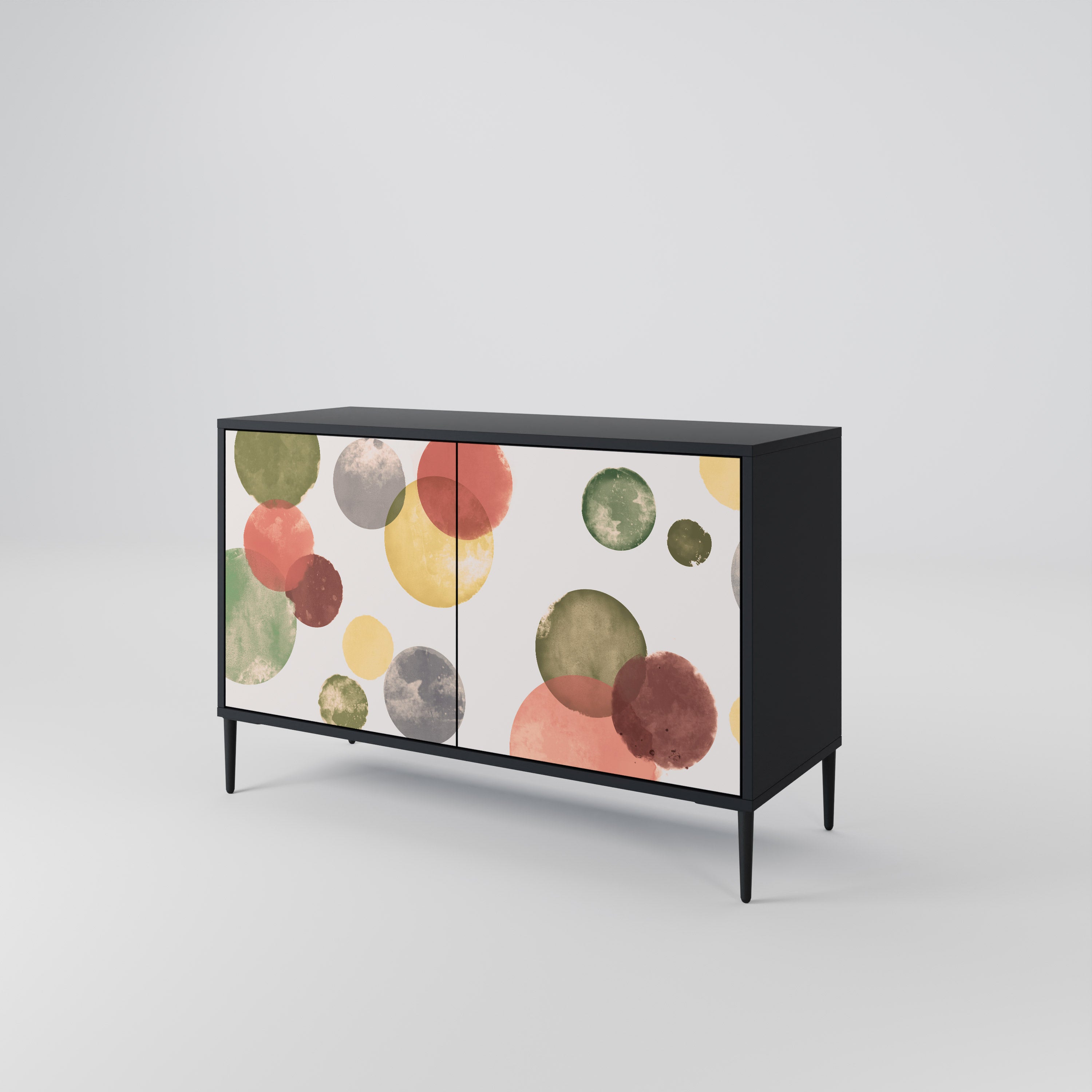 FLEETING HAPPINESS 2-Door Sideboard in Black Finish