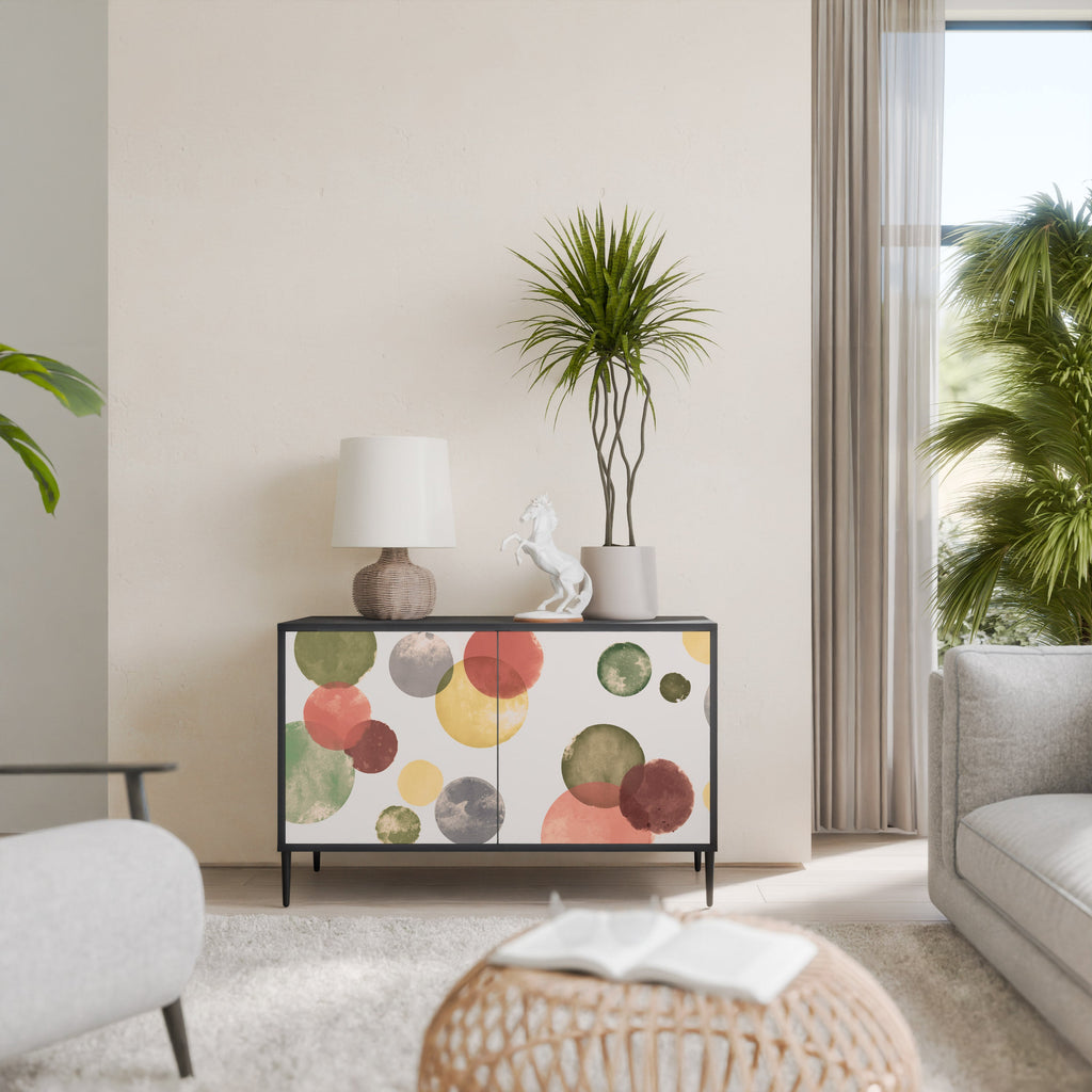 FLEETING HAPPINESS 2-Door Sideboard in Black Finish