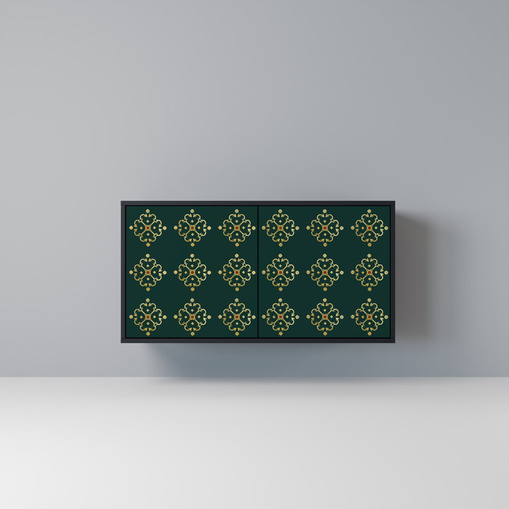 ROYAL MEDALLION 2-Door Sideboard in Black Finish