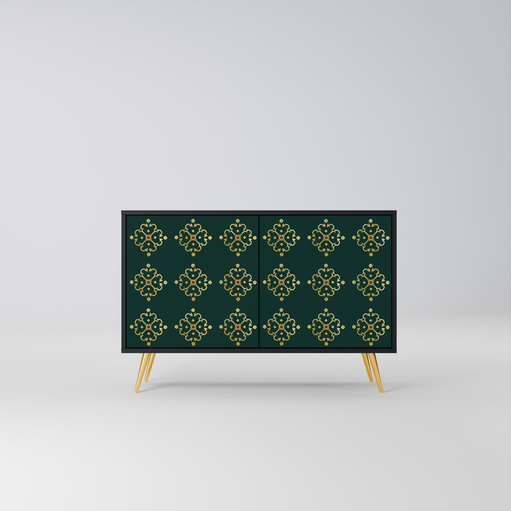 ROYAL MEDALLION 2-Door Sideboard in Black Finish