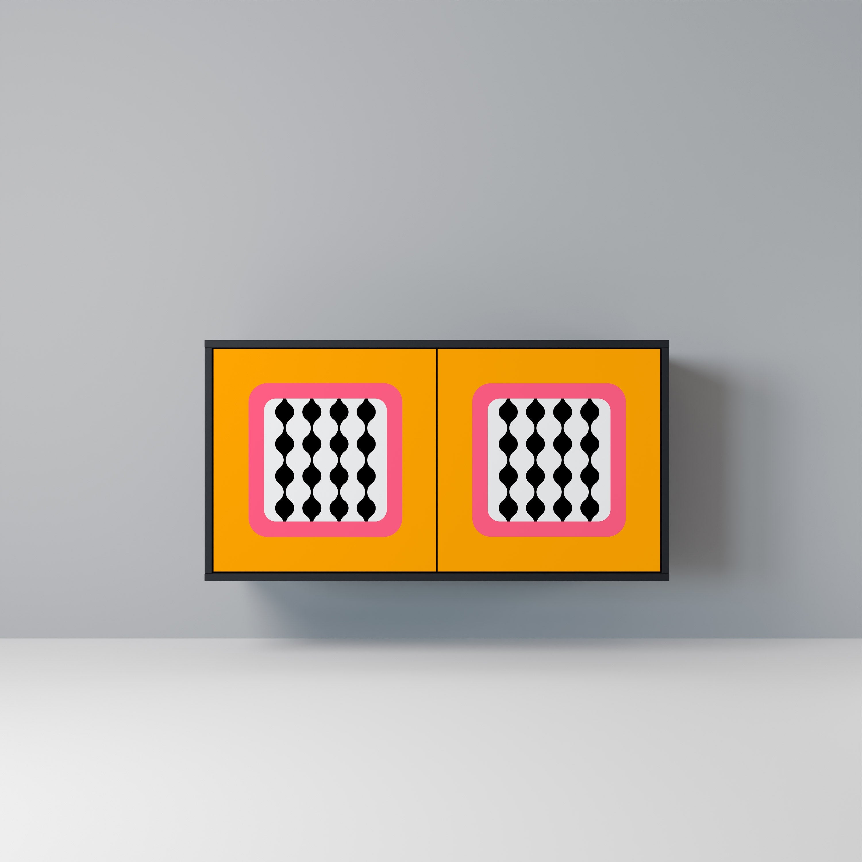 TEARS IN HEAVEN 2-Door Sideboard in Black Finish