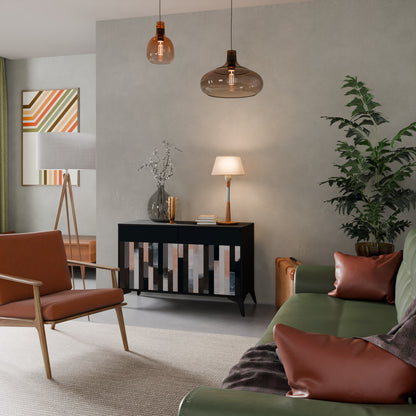 COLLAGE OF RECTANGLES 2-Door Sideboard
