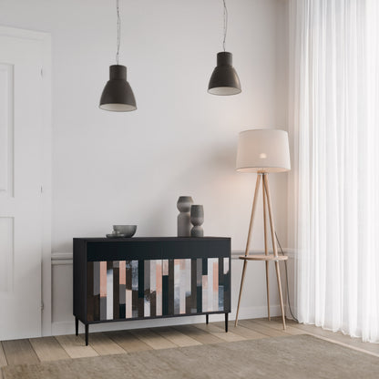 COLLAGE OF RECTANGLES 2-Door Sideboard