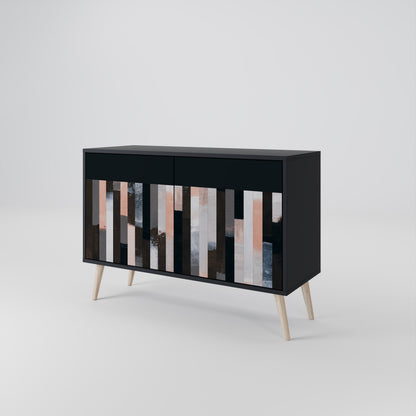 COLLAGE OF RECTANGLES 2-Door Sideboard