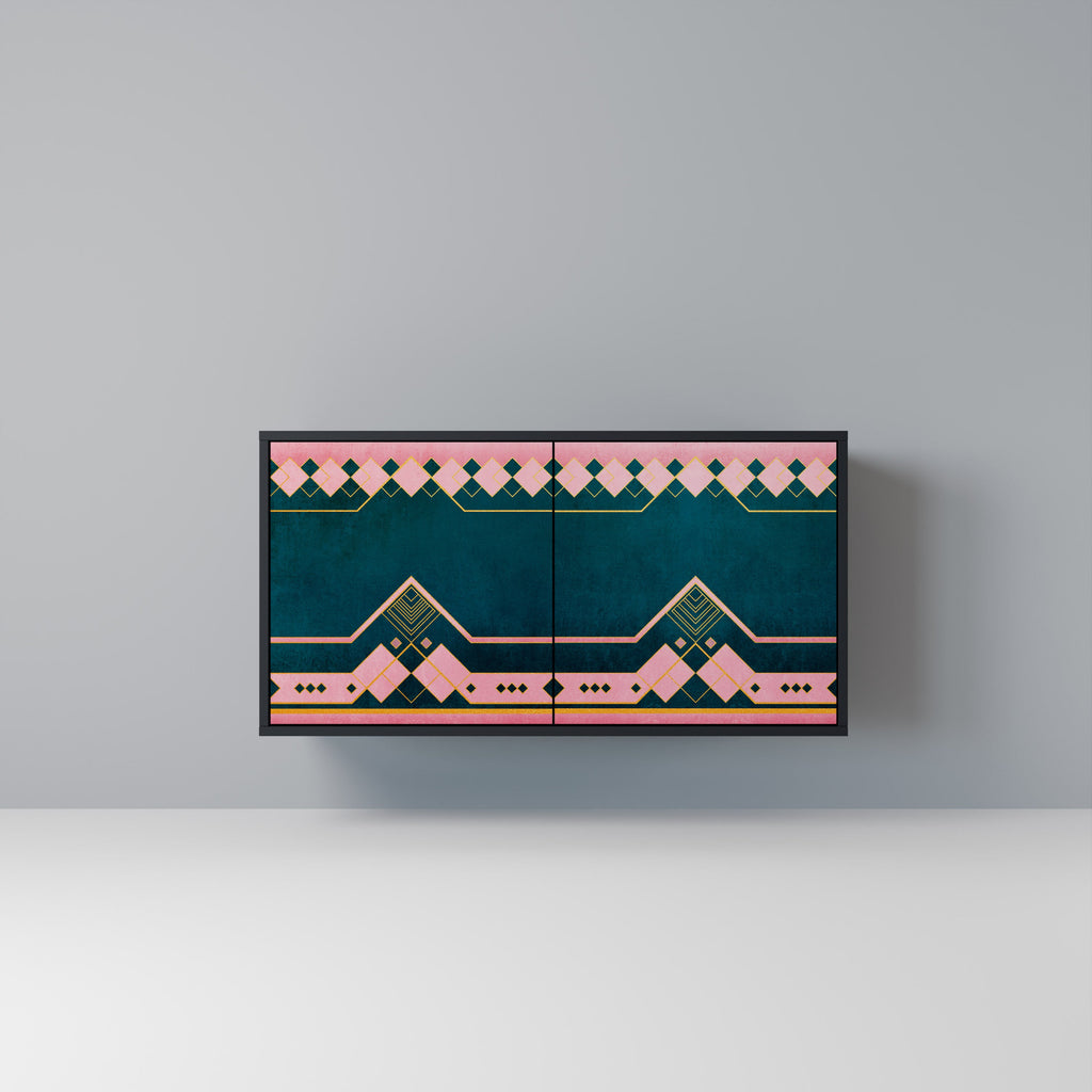 ROYAL COMPOSITION 2-Door Sideboard in Black Finish