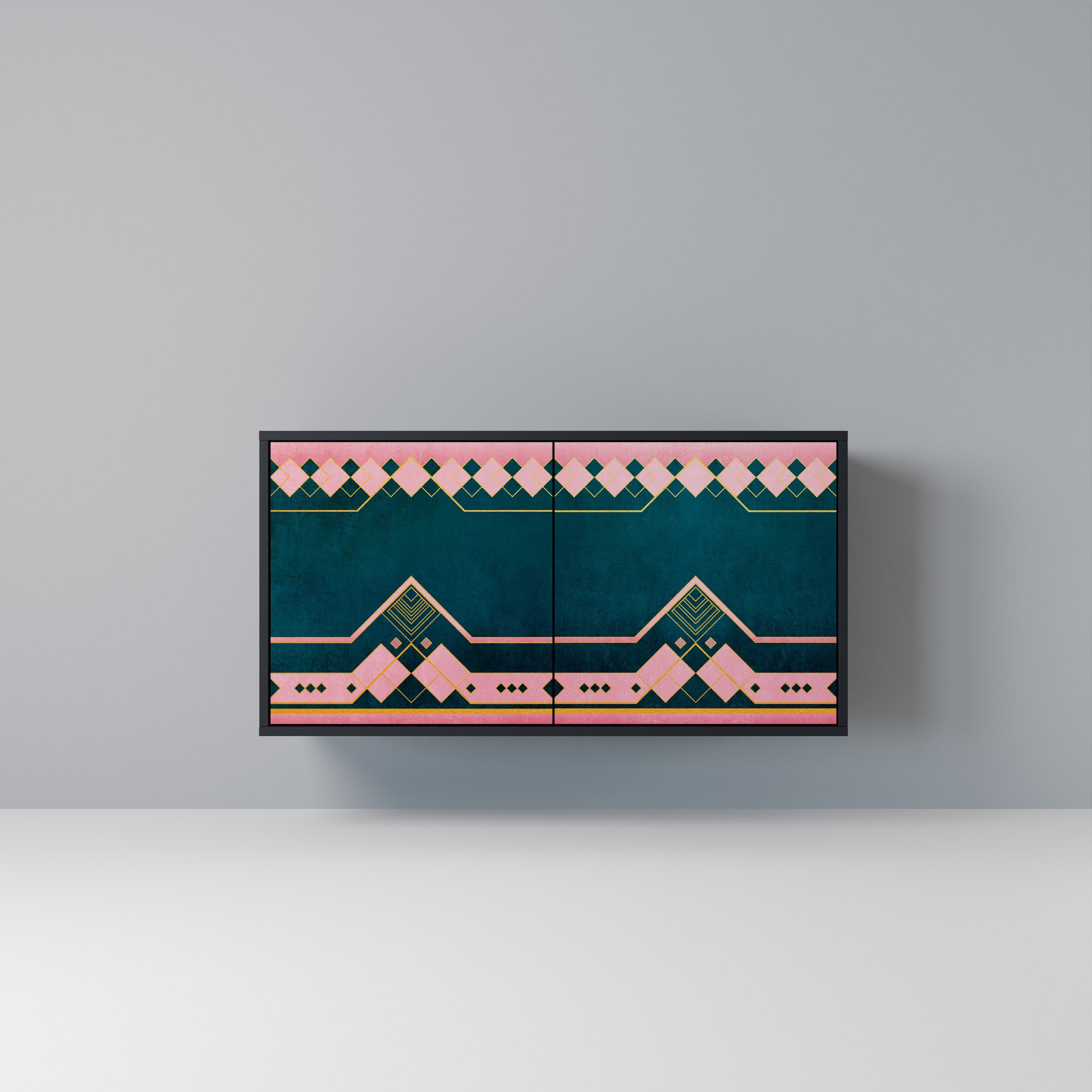 ROYAL COMPOSITION 2-Door Sideboard in Black Finish