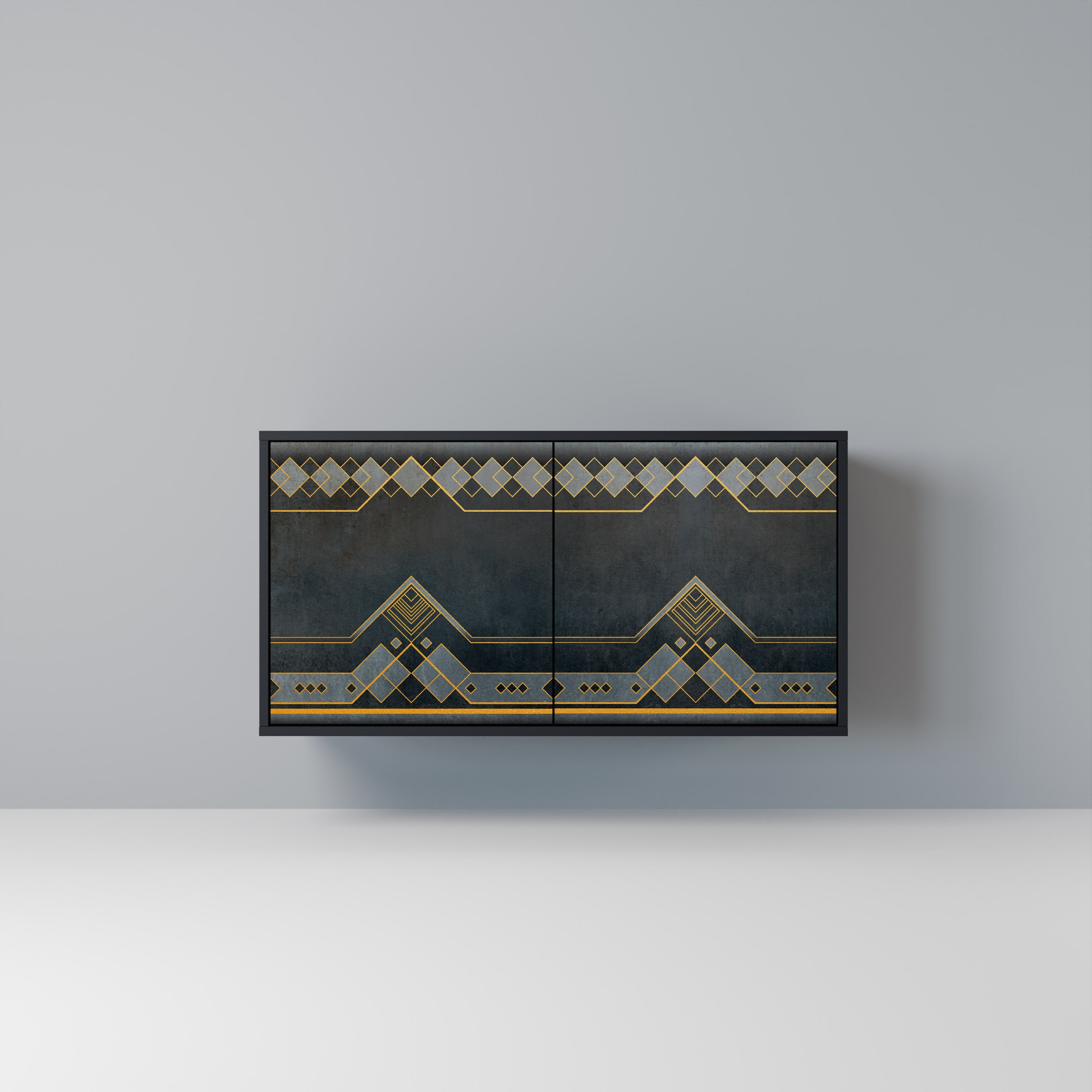 ROYAL ORDINARINESS 2-Door Sideboard in Black Finish