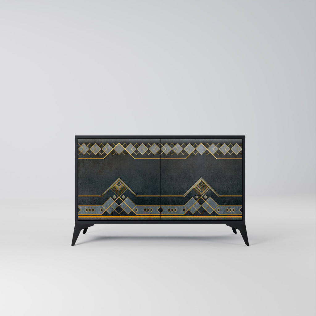 ROYAL ORDINARINESS 2-Door Sideboard in Black Finish