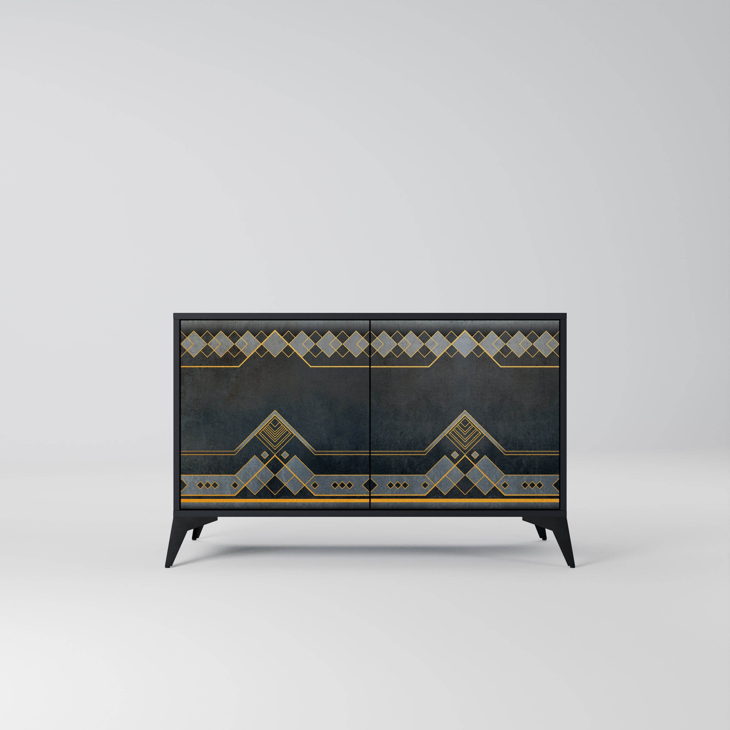 ROYAL ORDINARINESS 2-Door Sideboard in Black Finish