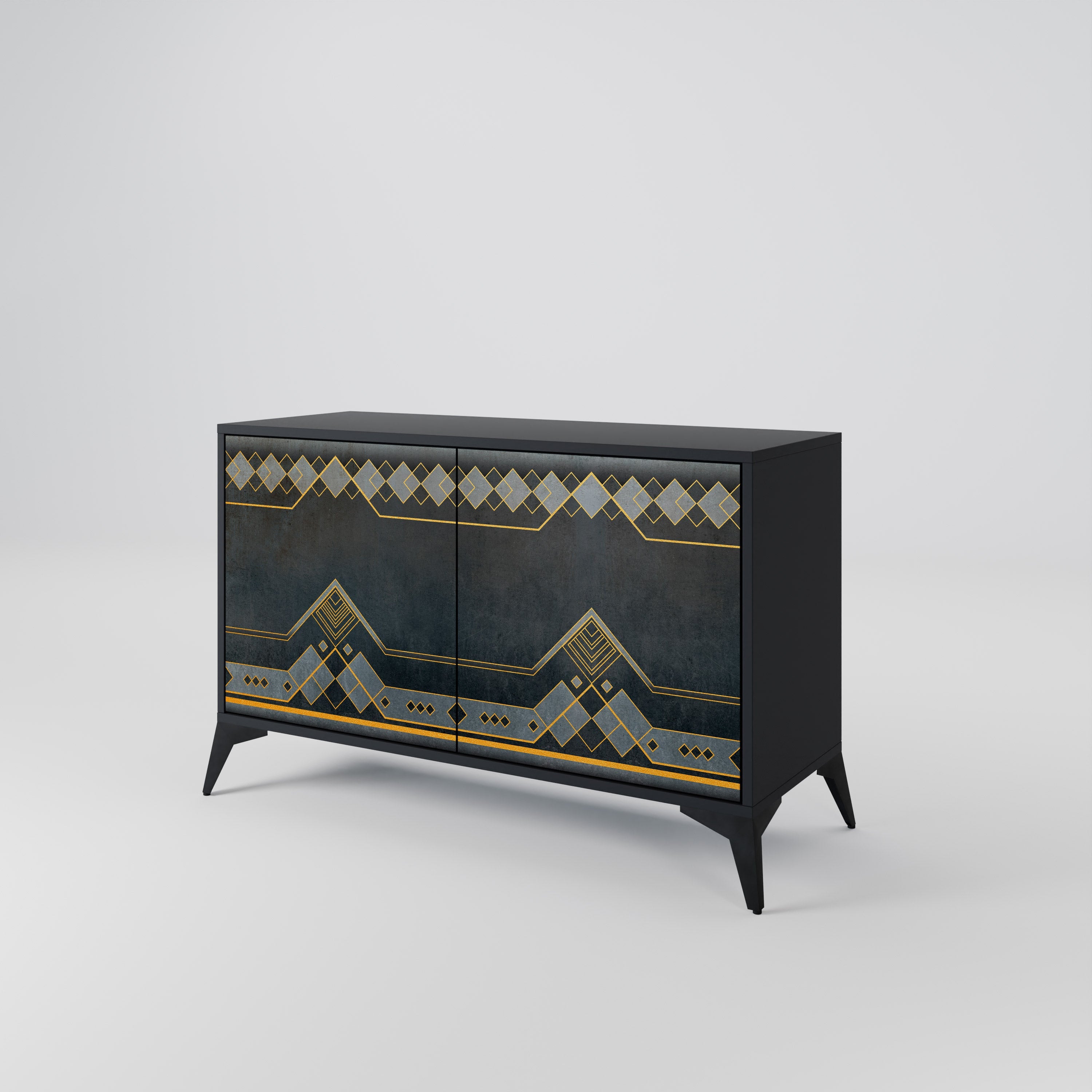 ROYAL ORDINARINESS 2-Door Sideboard in Black Finish