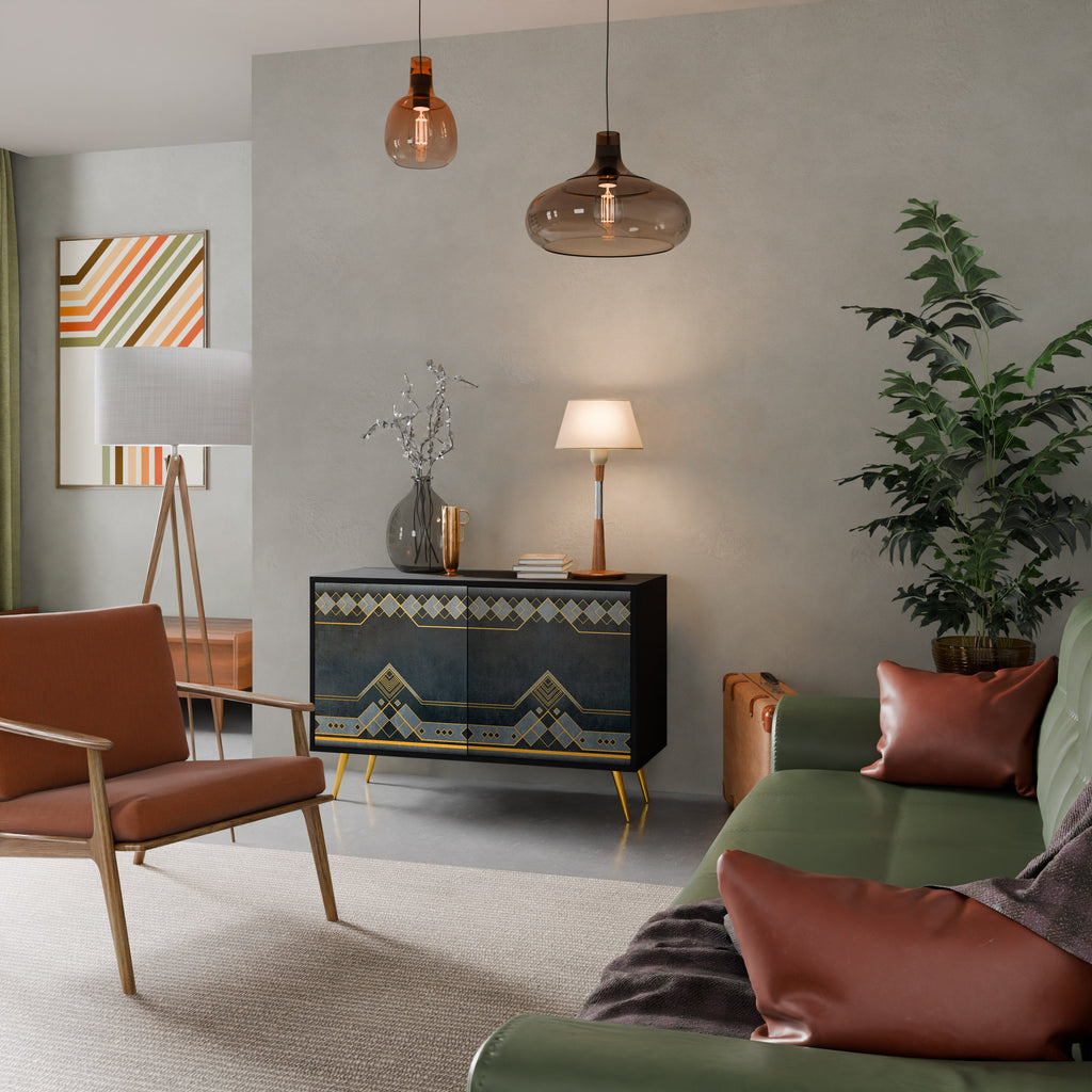 ROYAL ORDINARINESS 2-Door Sideboard in Black Finish